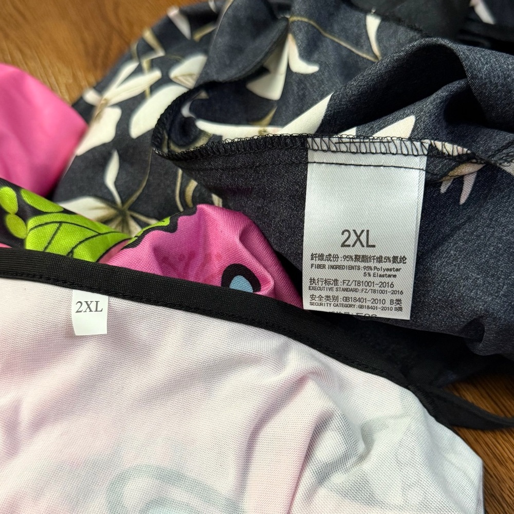Women’s Gowns (2) from Temu - Pink Butterfly and Black Floral - Size 14/16 (2XL) - Picture 3 of 4